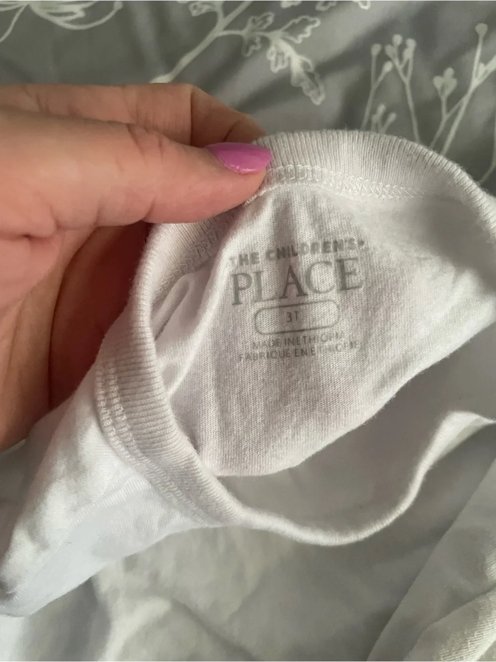 The Children's Place White Long Sleeve Tee Boys 3T / 4T